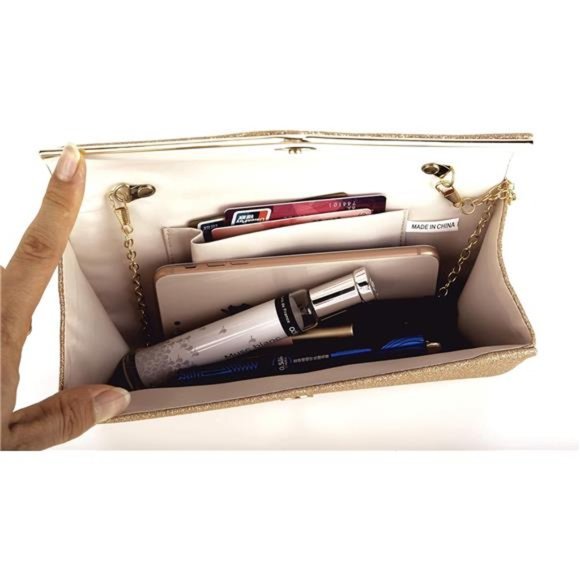 Clutch Purse Evening Bags Sparkling Shoulder Envelope Party Cross Body Handbags - Picture 2 of 6